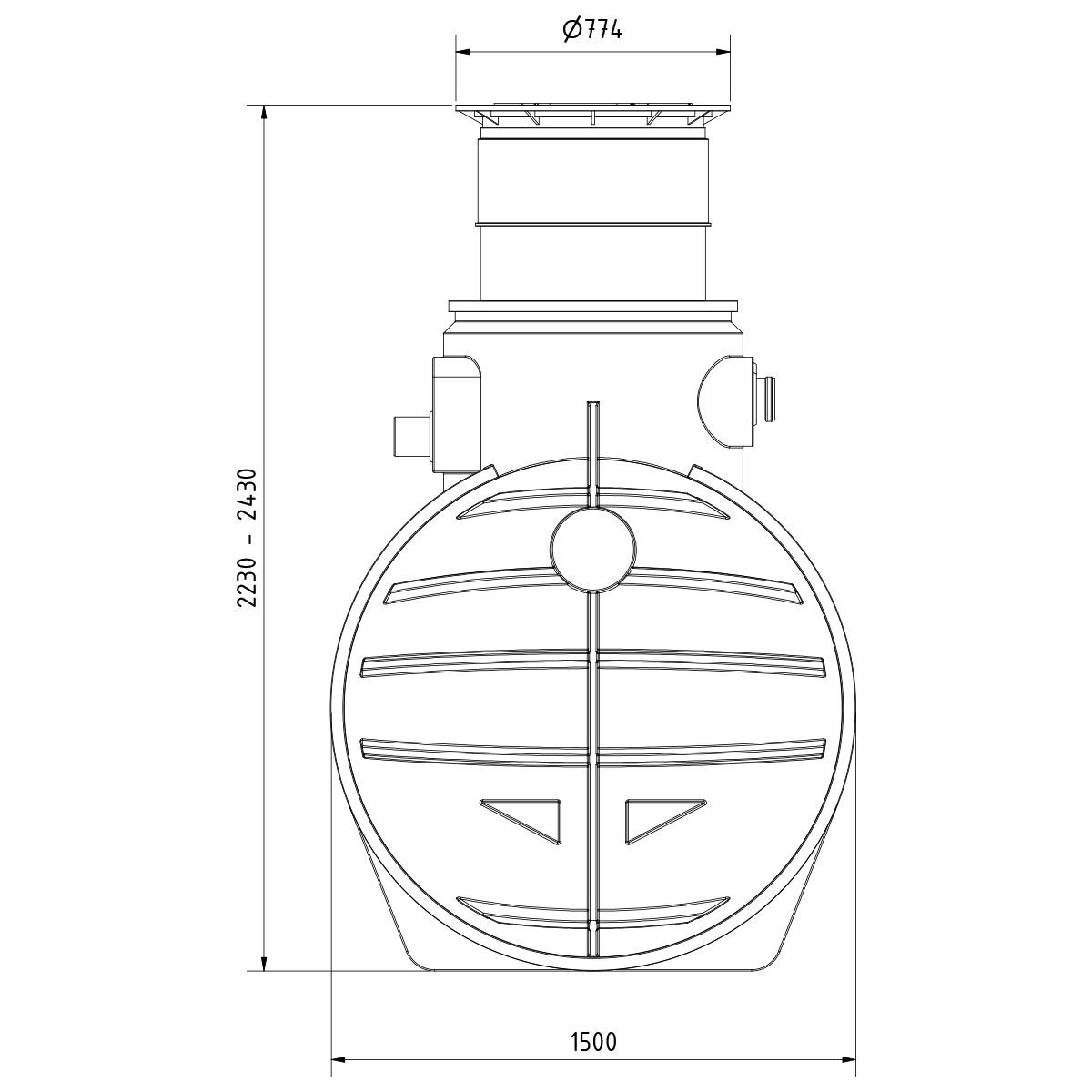 Regenwasseranlage AQa.Line 3400 Liter Garten