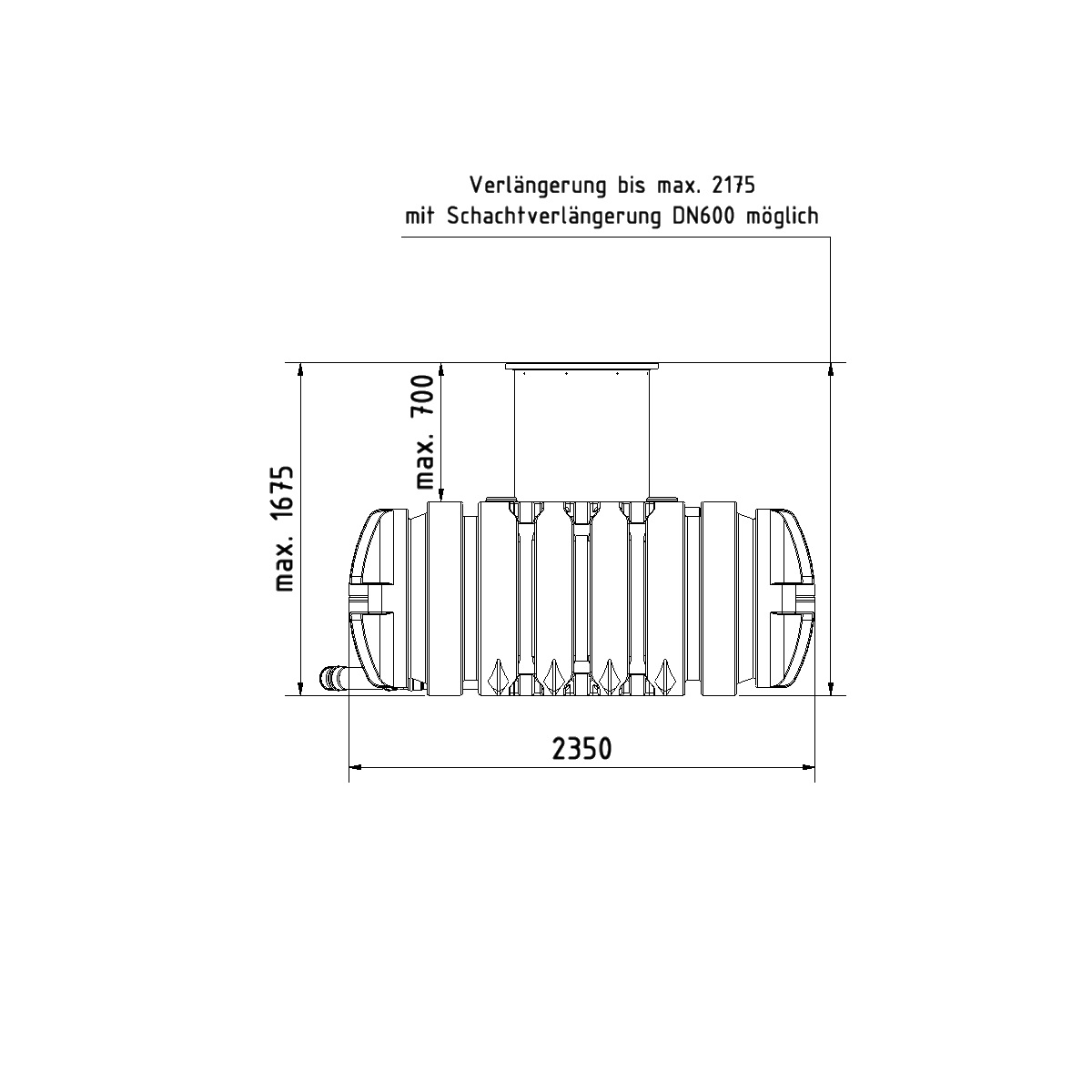 Flachtank Twinbloc 7000 Liter