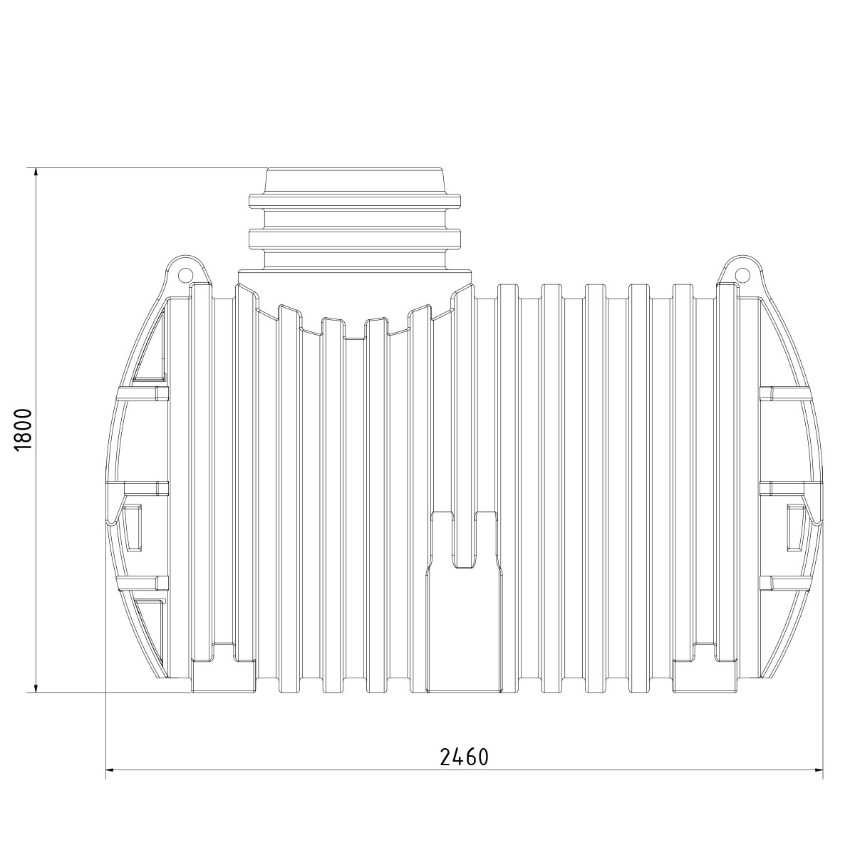 Zisterne Pluvo 3300 Liter