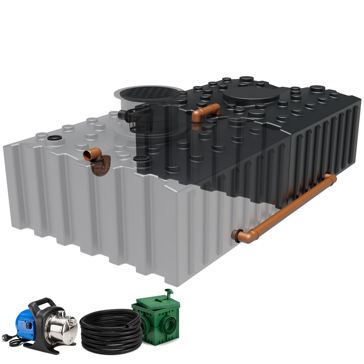 Regenwasseranlage AQa.Line FT 10000 Liter Garten