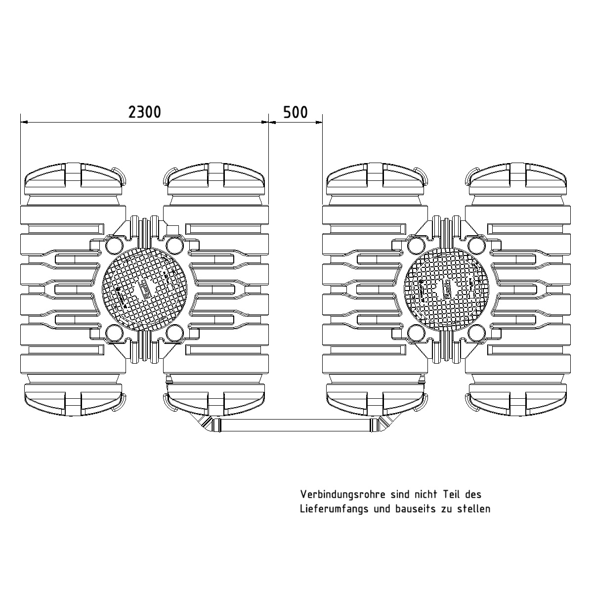 Flachtank Twinbloc 7000 Liter