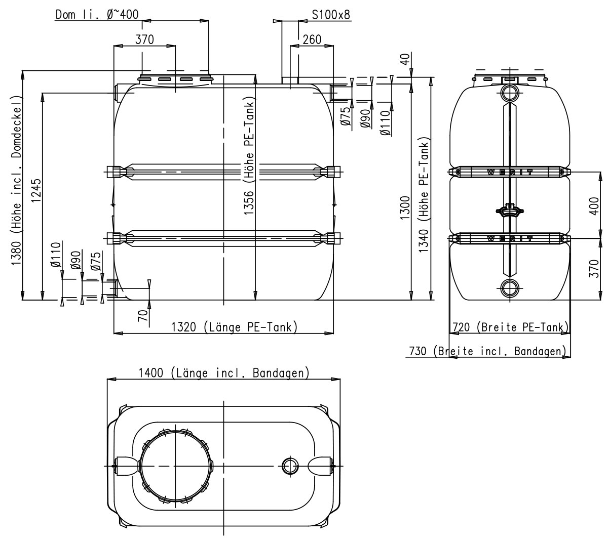 industrietank-werit-1100-L-IW10000x-TD