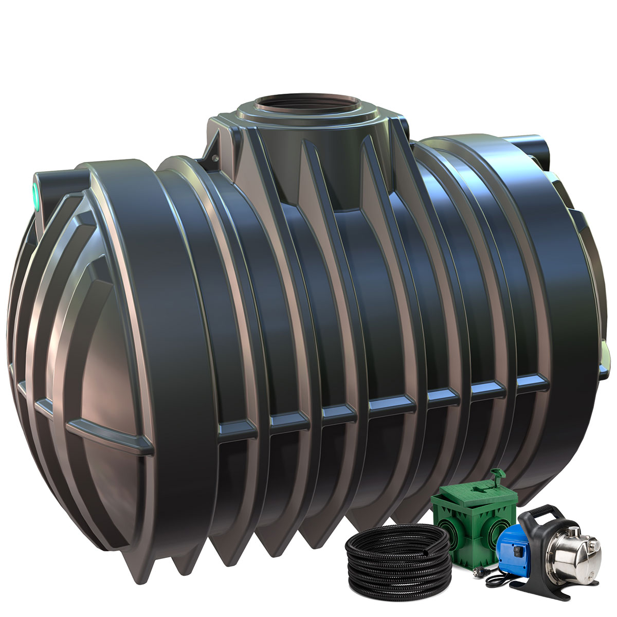Regenwasseranlage Premium 12.500 Liter Garten