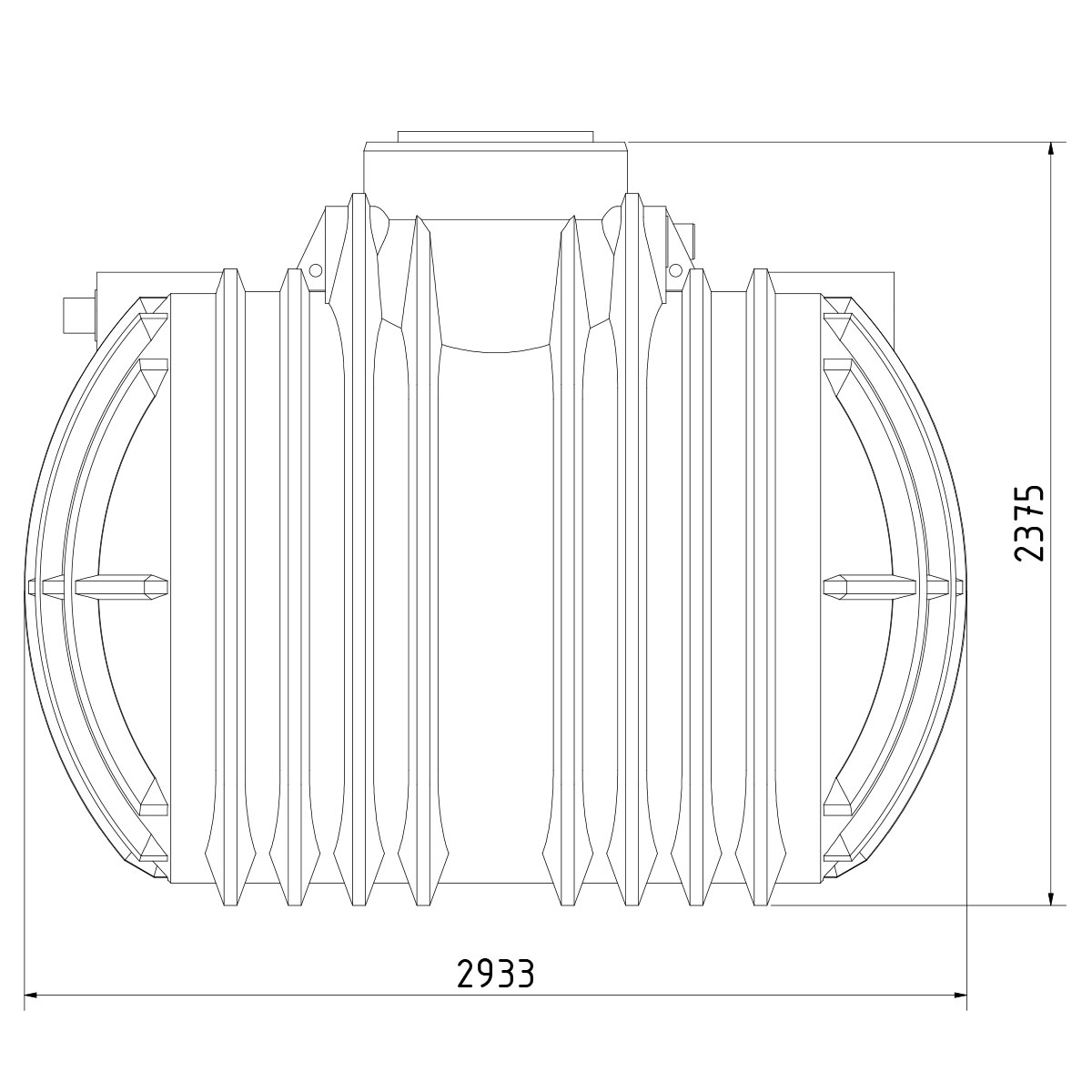 Regenwasseranlage Premium 7000 Liter Haus