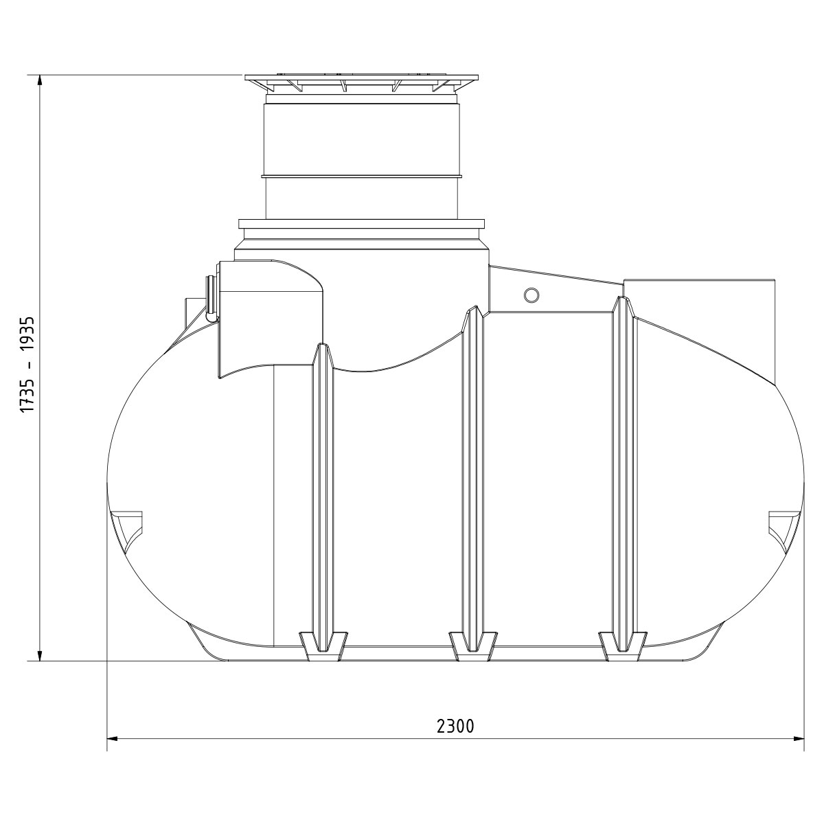 Regenwasseranlage AQa.Line 2000 Liter Garten