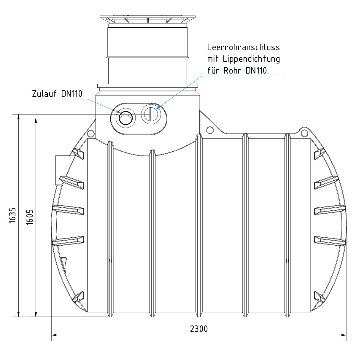 Regenwasseranlage AQa.Line 3400 Liter Haus