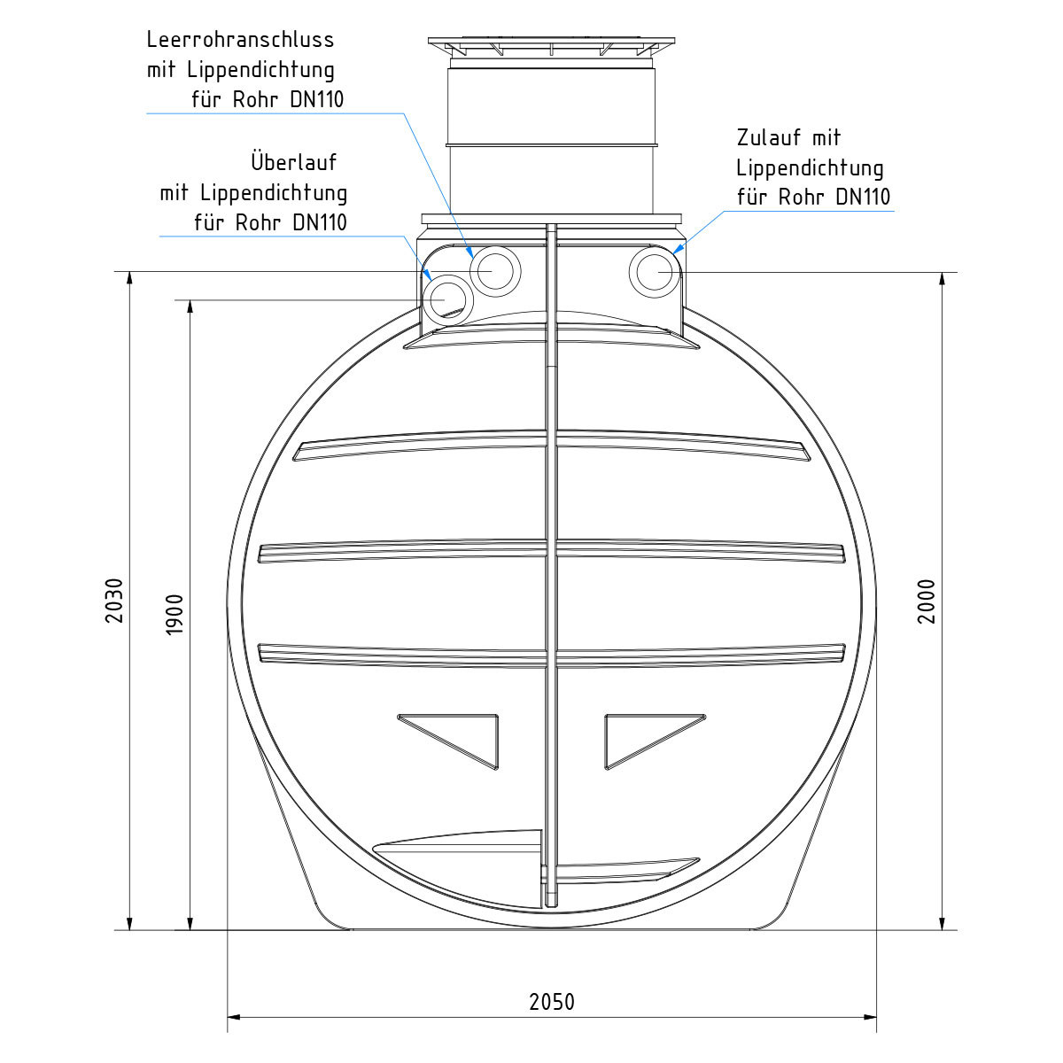 Zisterne AQa.Line 6000 Liter