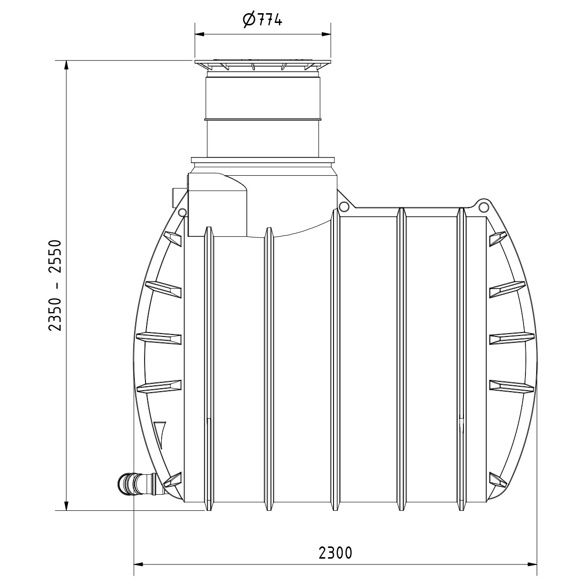 Regenwasseranlage AQa.Line 8900 Liter Haus