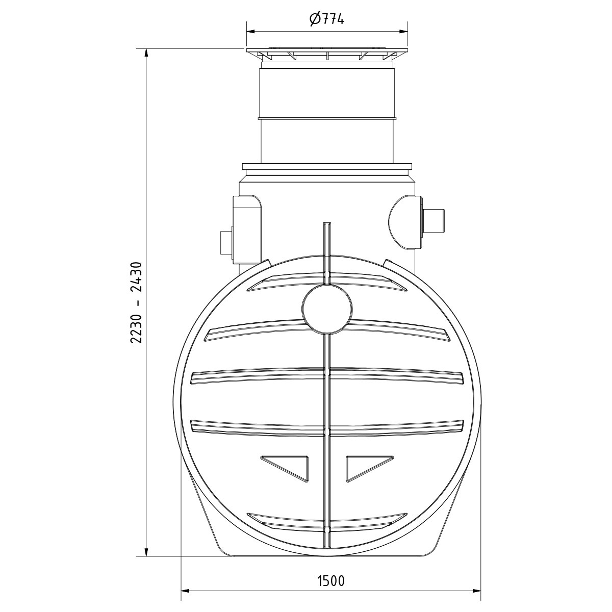 Regenwasseranlage AQa.Line 3400 Liter Haus