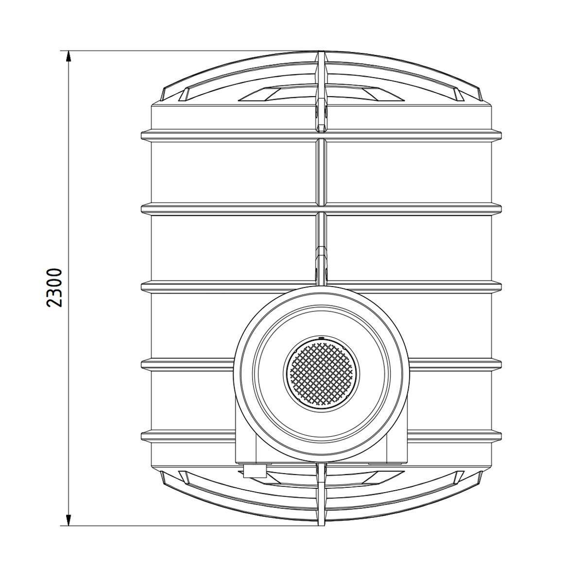 Abwassertank AQa.Line 4450 Liter