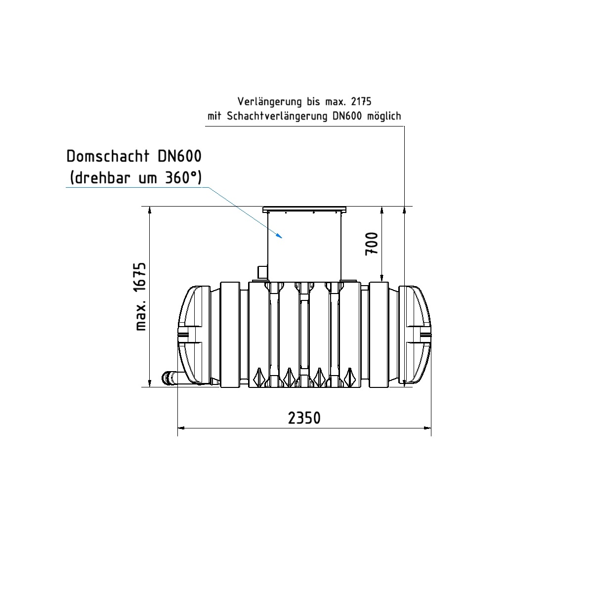 Regenwasseranlage Twinbloc 7000 Liter
