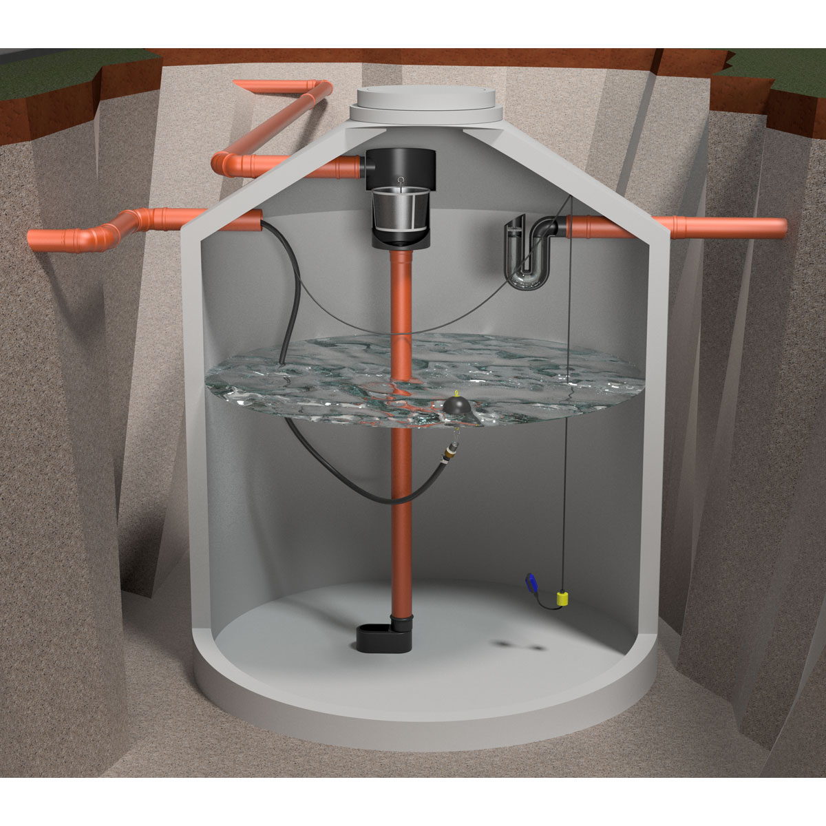 Regenwasseranlage Hydrophant 3530 Liter Haus