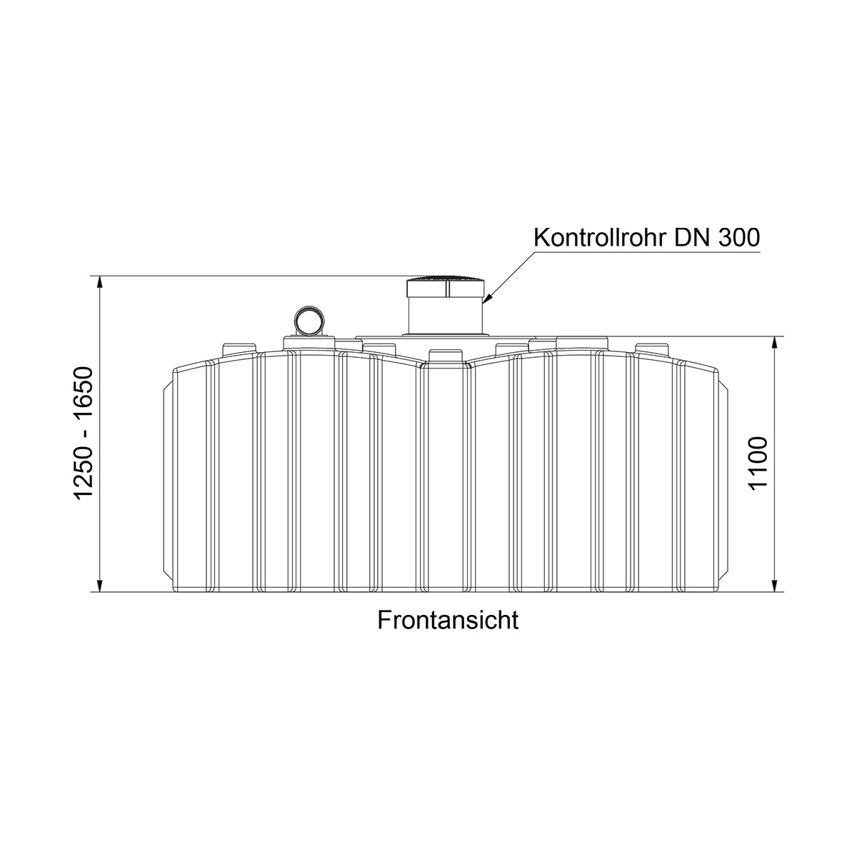 Abwasserflachtank AQa.Line 5000 Liter