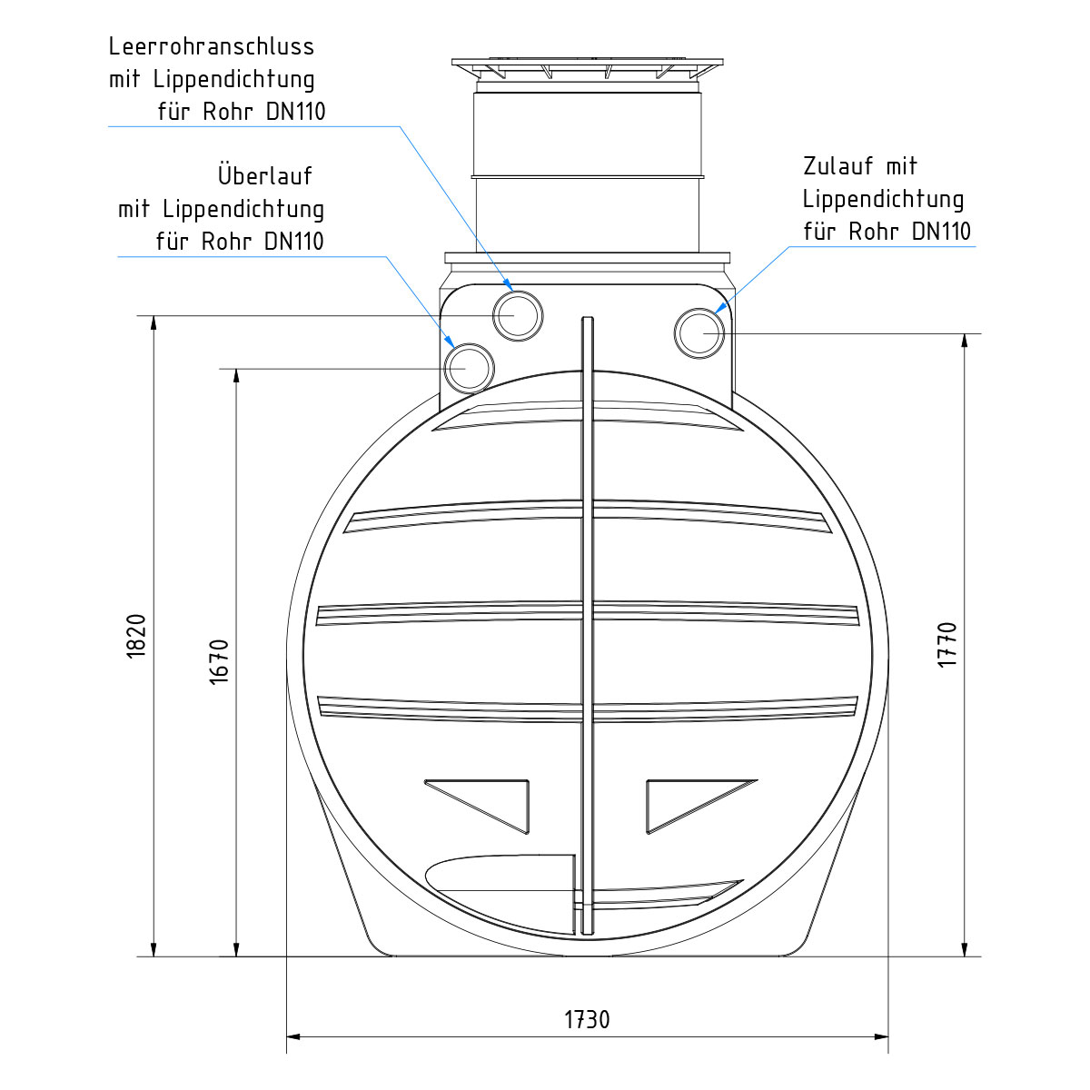 Zisterne AQa.Line 4450 Liter