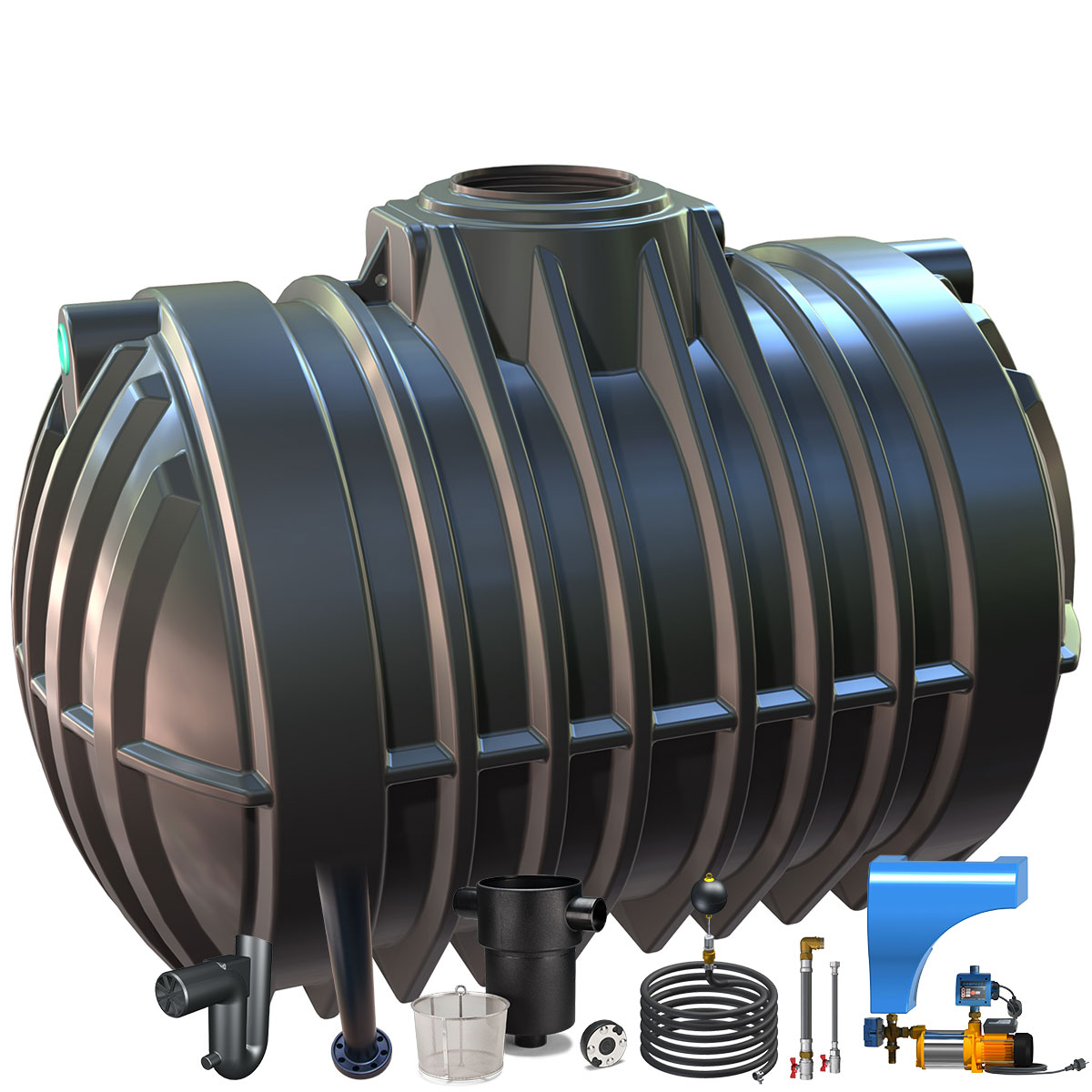 Regenwasseranlage Premium 12500 Liter Haus