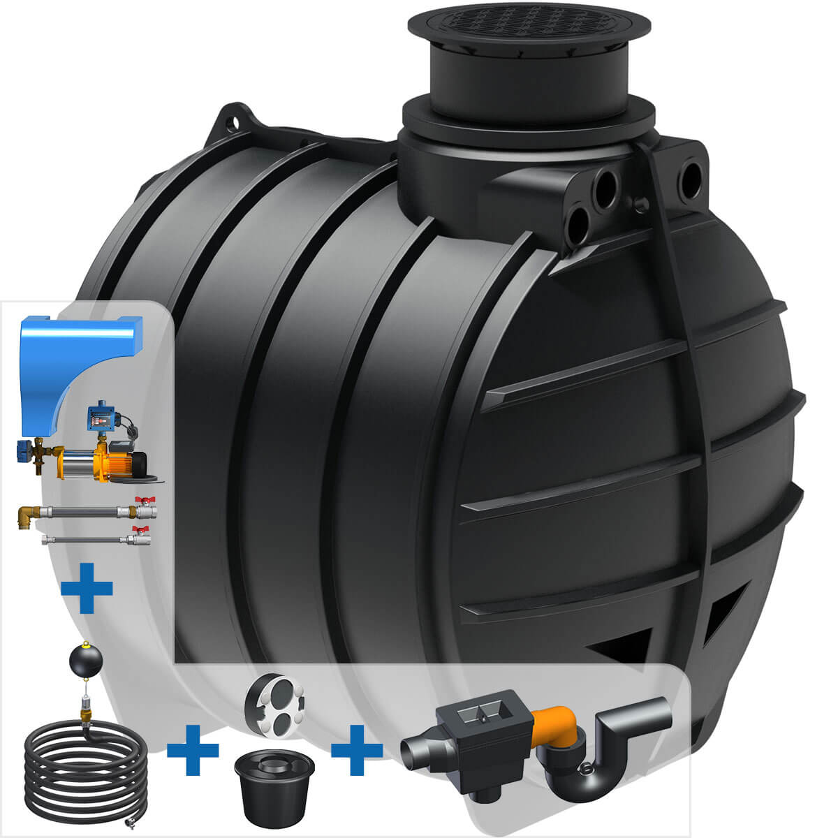 Regenwasseranlage AQa.Line 6000 Liter Haus