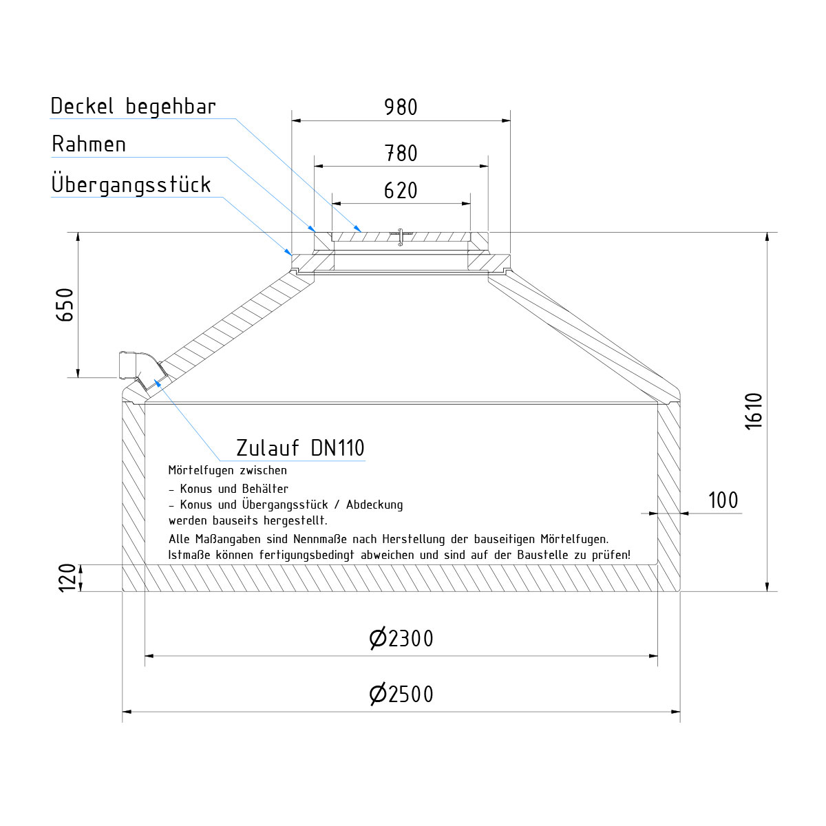 Abwassersammelgrube "ASM" 2900 L