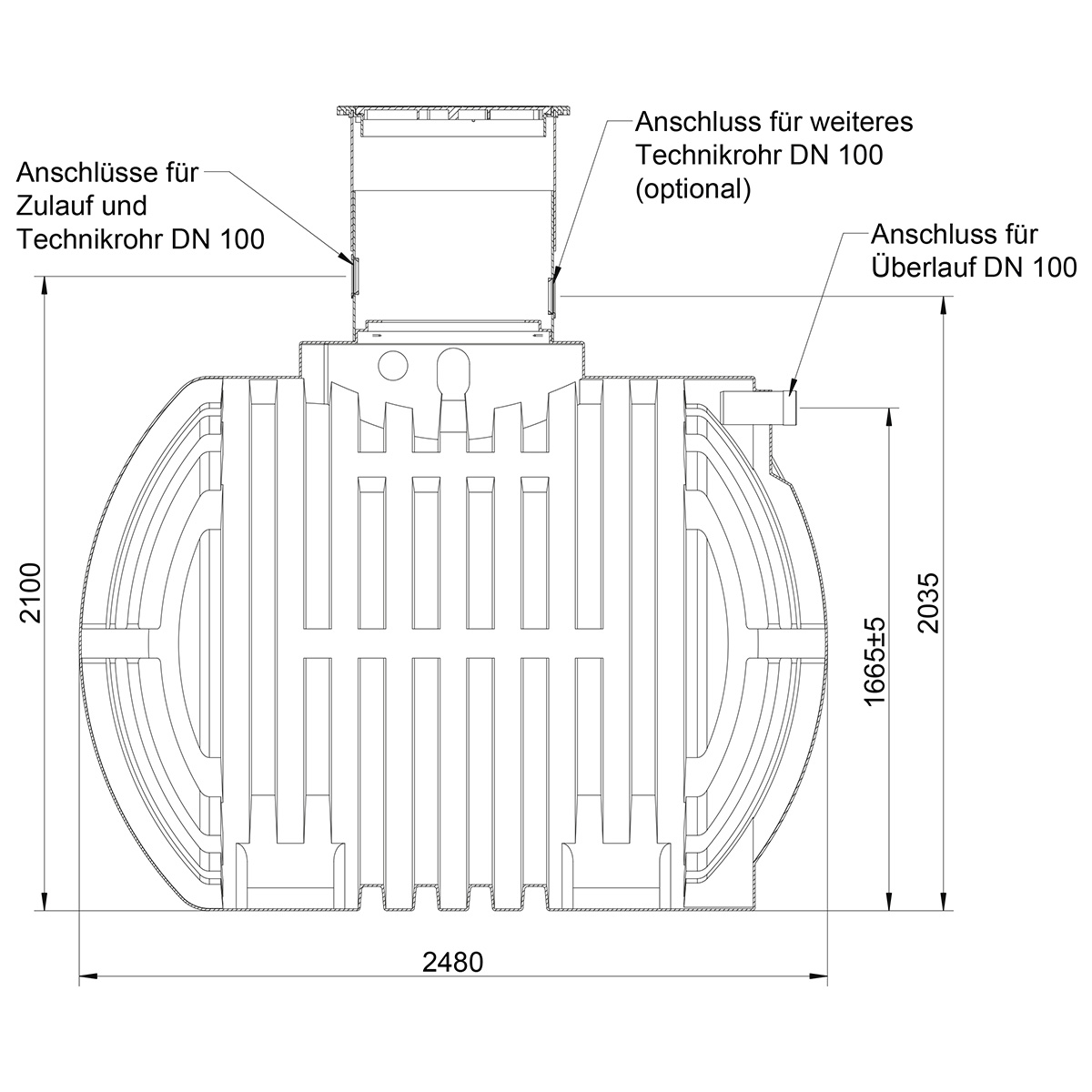 Zisterne Blue-Star 4700 Liter