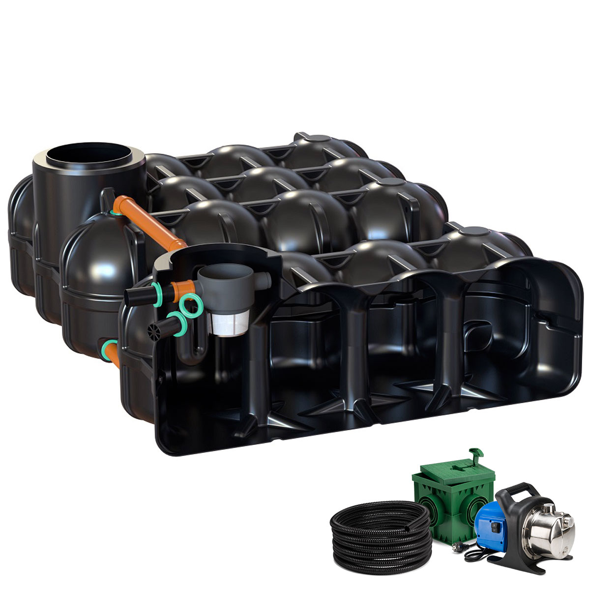 Regenwasseranlage Pluvo plus 10.000 Liter Garten