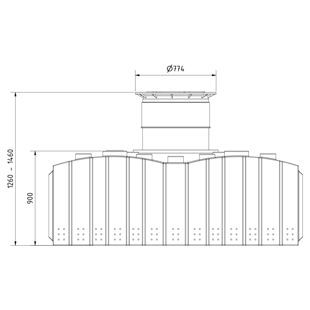 Sickertank AQa.Line 4000 Liter