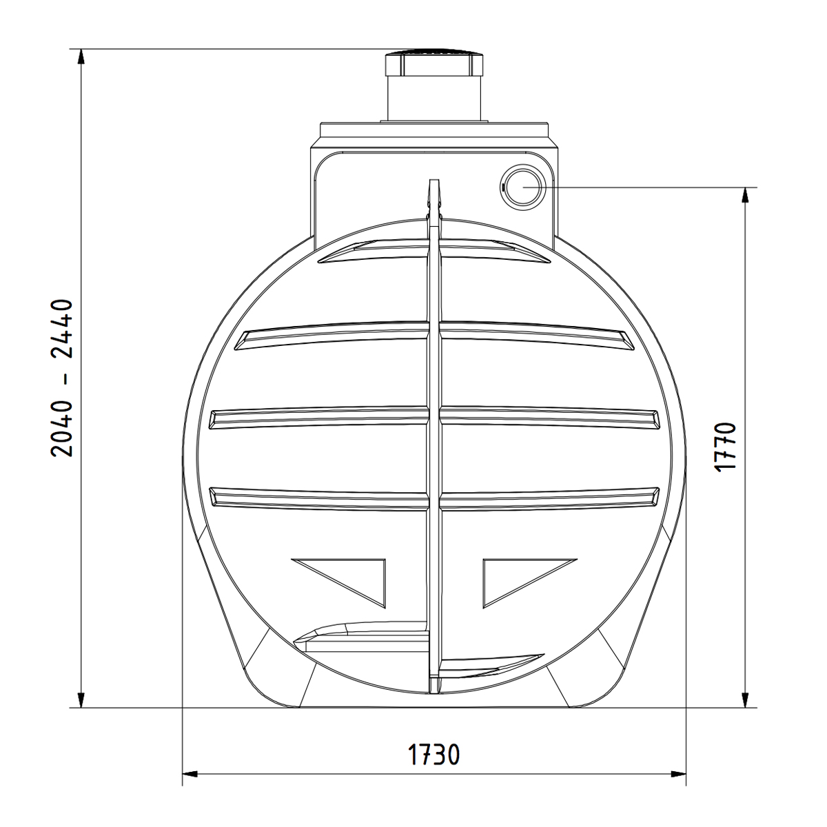 Abwassertank AQa.Line 4450 Liter