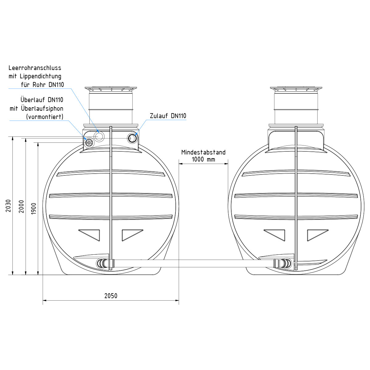 Regenwasseranlage AQa.Line 12000 Liter Garten