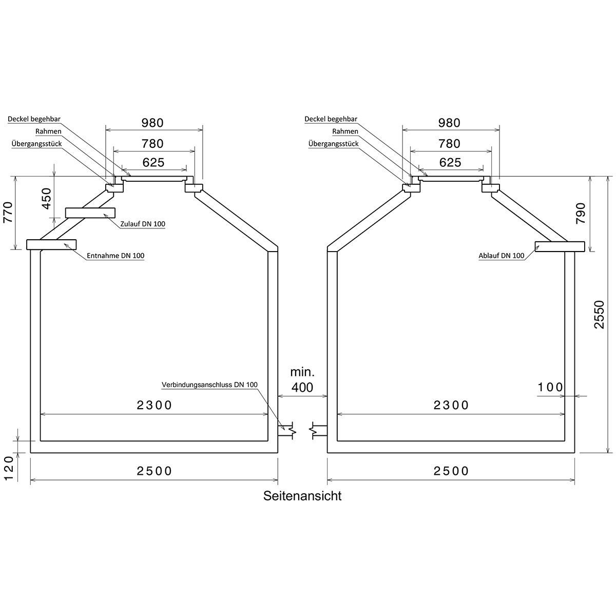 Regenwasseranlage Hydrophant 13700 L Garten