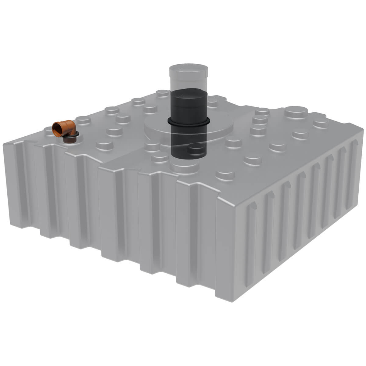 Abwasserflachtank AQa.Line 4000 Liter