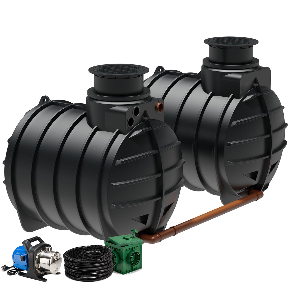 Regenwasseranlage AQa.Line 8900 Liter Garten