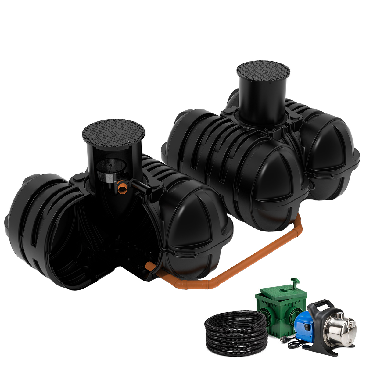 Regenwasseranlage Twinbloc 10.000 Liter