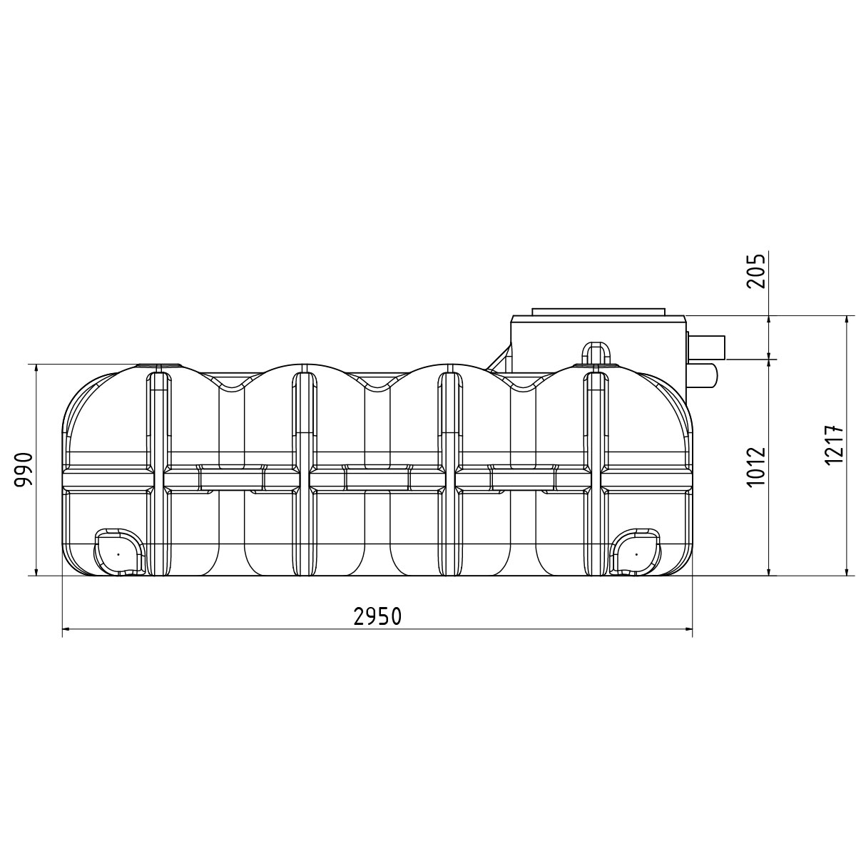 Regenwasseranlage Pluvo plus 10.000 Liter Garten