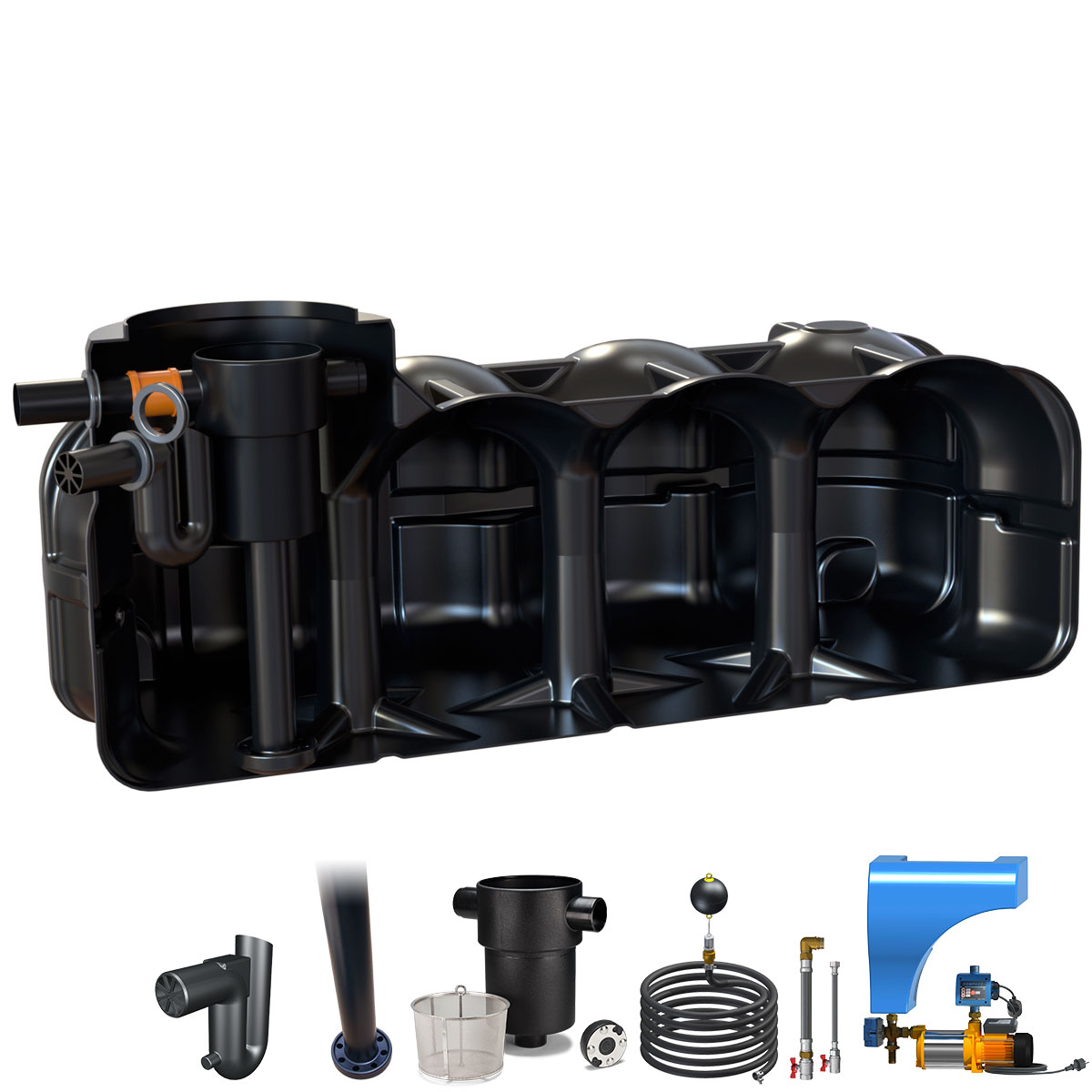 Regenwasseranlage Pluvo Plus 5000 Liter Haus