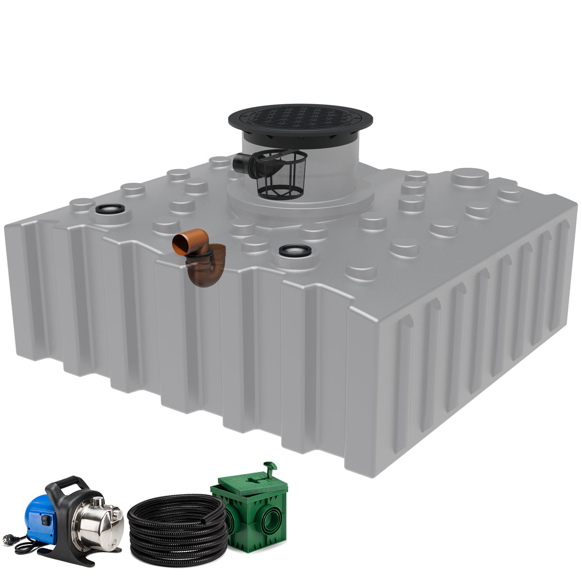 Regenwasseranlage AQa.Line FT 4000 Liter Garten