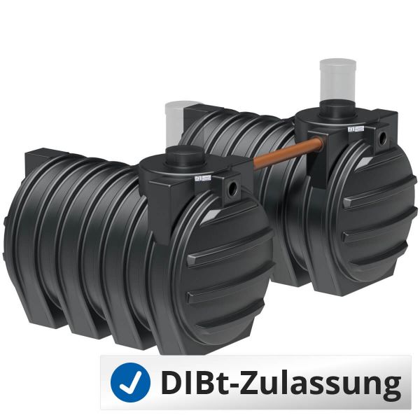 Abwassertank AQa.Line 6000 Liter Duo (mit DIBt-Zulassung) - grundwasserstabil