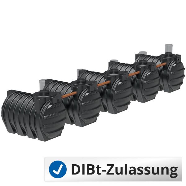 Abwassersystem AQa.Line 15000 Liter (mit DIBt-Zulassung) – grundwasserstabil