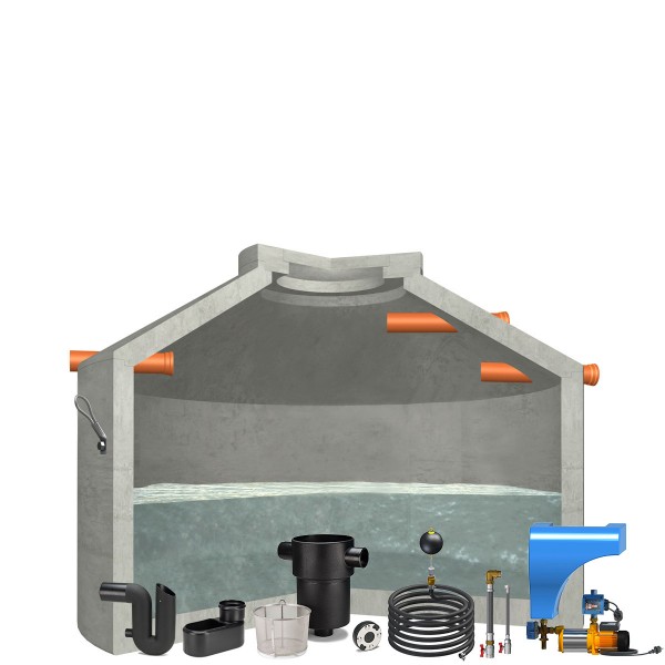 Regenwasseranlage Hydrophant 4360 Liter Haus